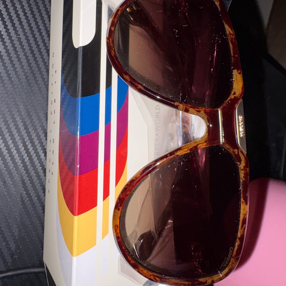 CARRERA FLAGLAB 13 086/HA HAVANA GOLD TRIM WRAP SUNGLASSES